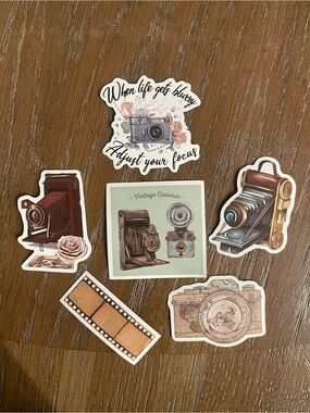 Vintage Camera Sticker Bundle 📸